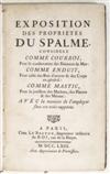 BUILDING MATERIALS. Bound volume containing 3 works on the composition and use of mastic, cement, and mortar. 1763-77